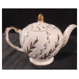 Vintage Ellgreave Burslem England Teapot Ivory
