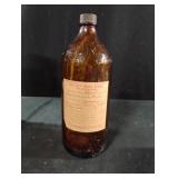 Vintage Clorox amber-brown glass apothecary jar