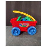 Mega Blocks wagon with blocks