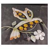 Metal hummingbird wall decor