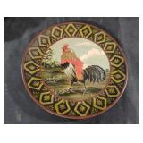 Farmhouse rooster plate decor