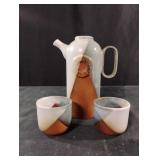 Vintage Pottery Craft USA "VINO" wine decanter