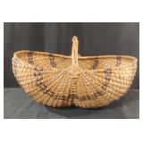 Beautiful multi colored basket 20 x 8 x 12