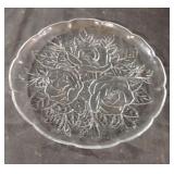 Clear Cut Glass Plate