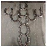 Horse shoe hanging decor 20 x 23