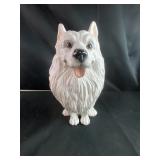 White Dog statue
