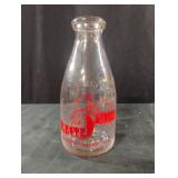 Vintage 1-quart glass milk bottle from Selected