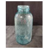Vintage blue 1/2 gal Ball jar. #3