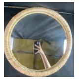 Wooven frame mirror