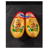 Hand-painted decorative wooden Dutch clogs