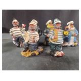 Captain resin figurines