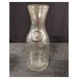 Vintage glass milk bottle