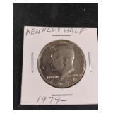 1974 JFK half dollar