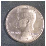 1971 JFK half dollar