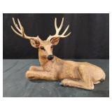 Vintage Homco resting buck deer figurine