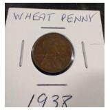 1938 Wheat penny