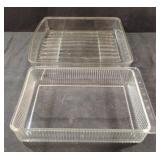 Glass refrigerator trays