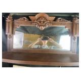 Hanging Mantle mirror  with shelf