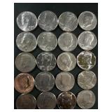 $10 Kennedy halves 1988, 1972, 1994, 1974, 1992,