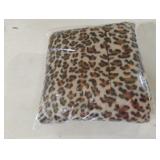 Leopard print throw blanket