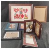 Picture frames and a photo album