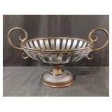Metal centerpiece bowl