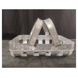 Galvanized metal farm house style carrier with 2