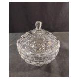 Fostoria American Candy Dish Bowl w/ Lid Glass