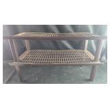 2 tier Plastic shelf/shoe rack