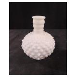Vintage Hobnail Milk Glass Perfume Bottle