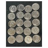 $10 Kennedy halves coins 1971 1971 1972 1979