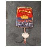 Vintage-style decorative wall hook shaped like a