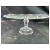 Vintage Indiana class pedestal cake plate