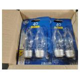 GE 40 Watts light bulbs. 6-2 pks