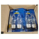GE 40 Watts light bulbs. 6-2 pks