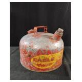 Vintage Eagle "The Gasser" 2.5 Gallon Metal Gas