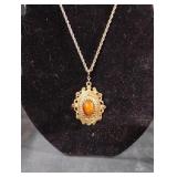 vintage Celebrity N.Y. ornate pendant necklace