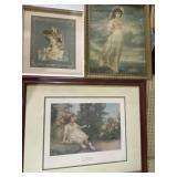 Art of girls in picture frames