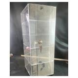 spinning display case with key