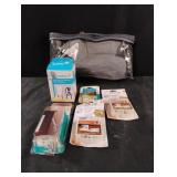 Safety outlet covers, cabinet door and drawer