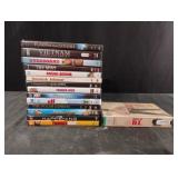 DVDs and a VHS tape