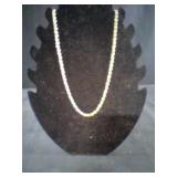 Gold colored rope chain