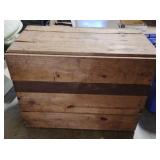 Handmade wood box with lid. 27 x 20 x 15