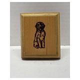 Handmade Wooden Goldendoodle Plaque