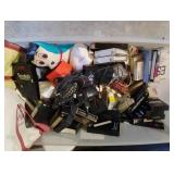 Misc lot including VHS tapes, cassette tapes and