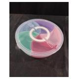 Pastel Round Divided Snack Box-Oranizer