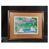 American folk art print titled "James Fenimore