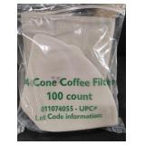 #4 cone coffee filters. 8-100 ct packs