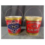 Vintage Carstens and James Henry Packing Co. Lard