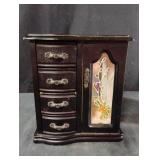 Vintage wooden jewelry box